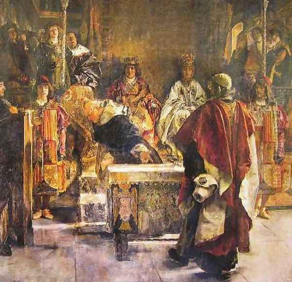 Los Reyes Catolicos Oil Painting by Emilio Sala y Frances