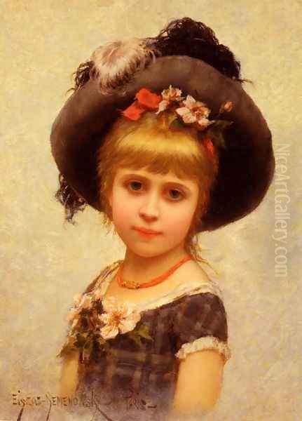 Le Chapeau (The Hat) Oil Painting by Eisman Semenowsky