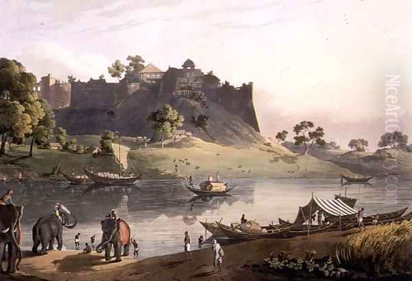 Ruins of the Fort at Juanpore on the River Goomtee, plate V, engraved by Daniel Havell 1785-1826 1809 Oil Painting by Henry Salt