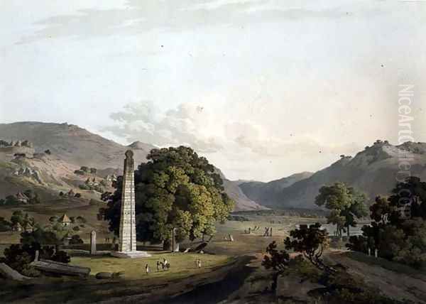 The Obelisk at Axum, engraved by Daniel Havell 1785-1826 1809 Oil Painting by Henry Salt