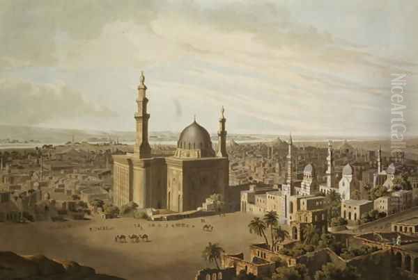 View of Grand Cairo, engraved by Daniel Havell 1785-1826 1809 Oil Painting by Henry Salt