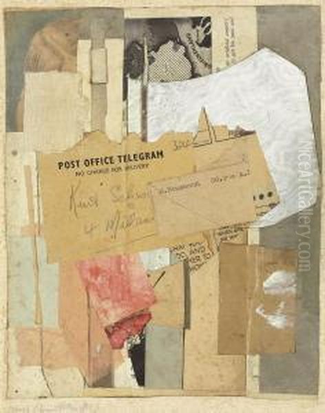 No Charge For Delivery Oil Painting by Kurt Schwitters