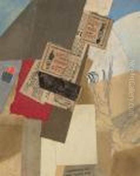 Ohne Titel Oil Painting by Kurt Schwitters