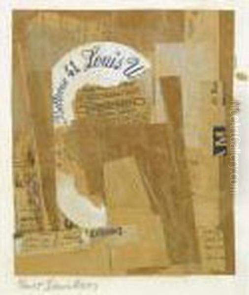 Ohne Titel (louis) Oil Painting by Kurt Schwitters