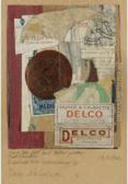 Dies Ist Das Erste Wirklich Aufgelockerte Bild (this Is The First Real Aerated Picture) Oil Painting by Kurt Schwitters