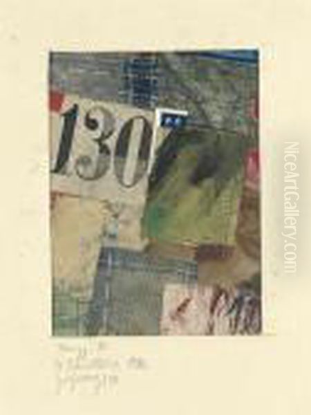 Merzz. 80. Zeichnung 130 Oil Painting by Kurt Schwitters