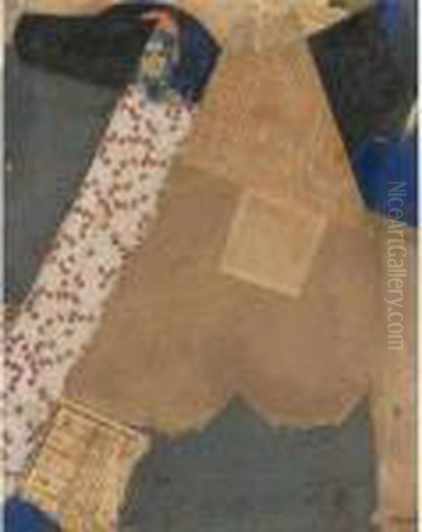 Mz 120 Leer Oil Painting by Kurt Schwitters