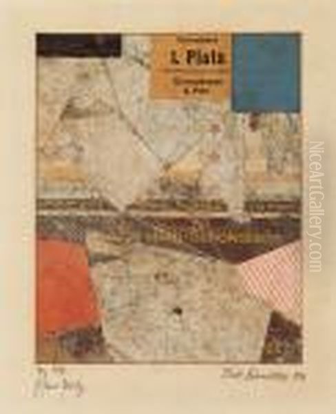 Erster Platz - Mz 307 Jettchen Oil Painting by Kurt Schwitters