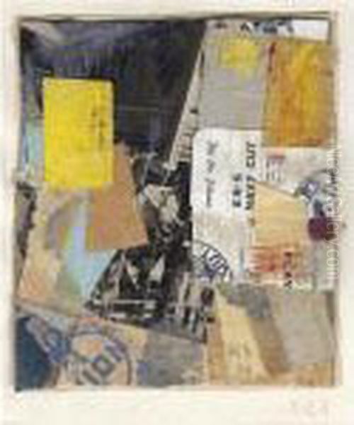 Untitled (c.28) Oil Painting by Kurt Schwitters