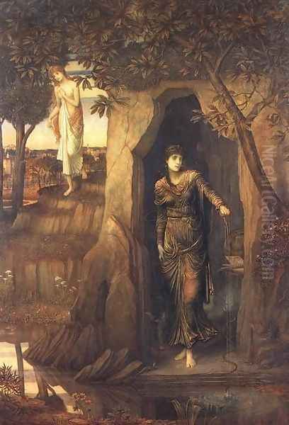 Circe and Scylla Oil Painting by John Melhuish Strudwick