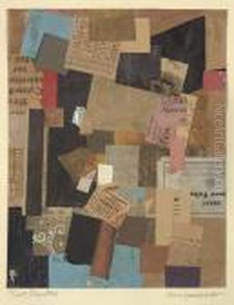 Doremifasolasido Oil Painting by Kurt Schwitters