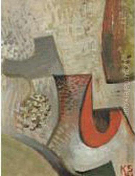 Ohne Titel Oil Painting by Kurt Schwitters