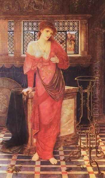 Isabella and the Pot of Basil Oil Painting by John Melhuish Strudwick