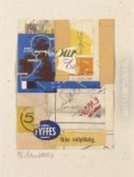 Ohne Titel Oil Painting by Kurt Schwitters