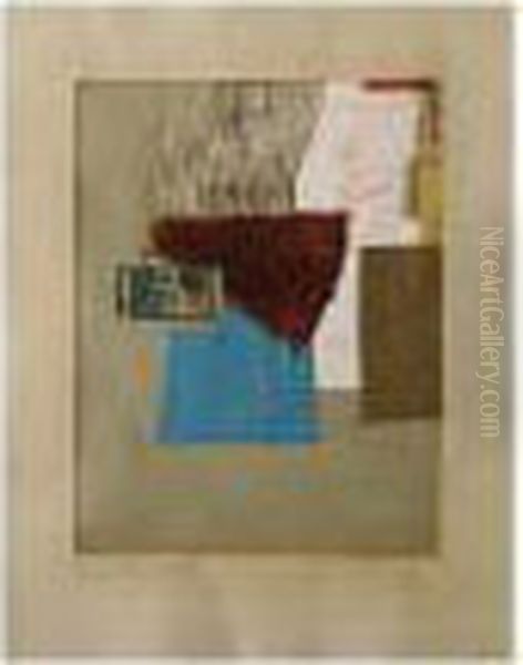 Ohne Titel (lzer Cassel) Oil Painting by Kurt Schwitters