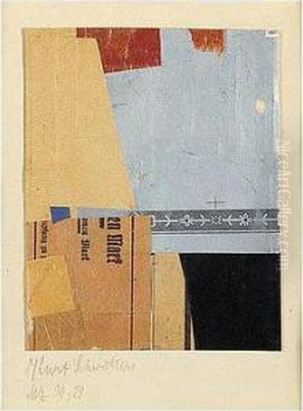 Merz 30.29 Oil Painting by Kurt Schwitters