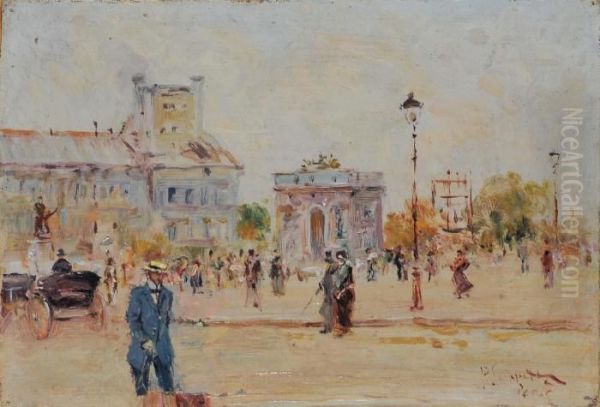 Paris Oil Painting by Pietro Scoppetta