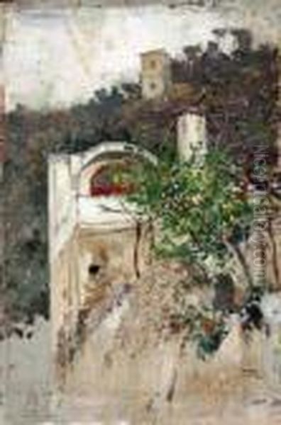 Capri Oil Painting by Pietro Scoppetta