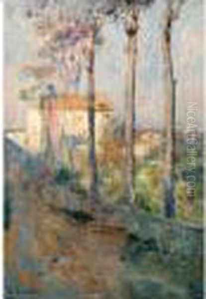 Strada Presso Amalfi Oil Painting by Pietro Scoppetta