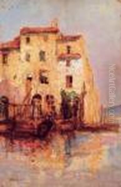 Maisons En Bord De Mer Oil Painting by Pietro Scoppetta