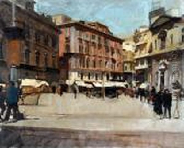 Piazza Trieste E Trento by Eugenio Scorzelli