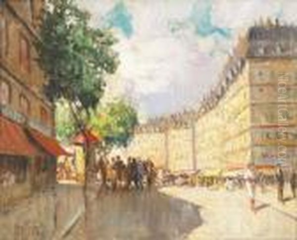 Parigi Oil Painting by Eugenio Scorzelli