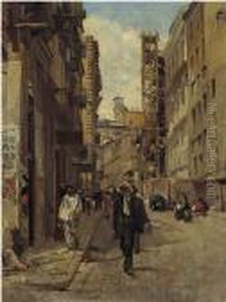 Via Mezzocannone - Napoli by Eugenio Scorzelli