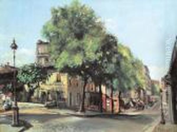 Strada Parigina Oil Painting by Eugenio Scorzelli