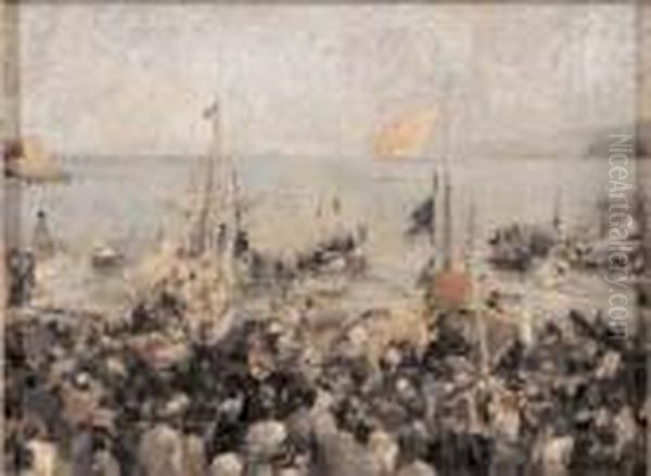 Festa Sul Mare by Eugenio Scorzelli