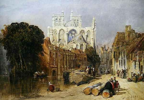 Abbeville Oil Painting by William Clarkson Stanfield