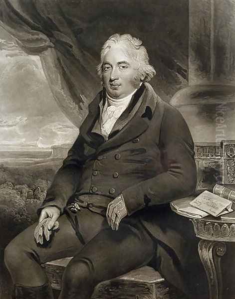 J. Fuller Esq, M.P., engraved by C. Turner, 1808 Oil Painting by Henry Singleton