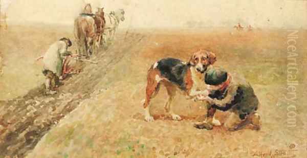 A trusted friend Oil Painting by Alfred William Strutt