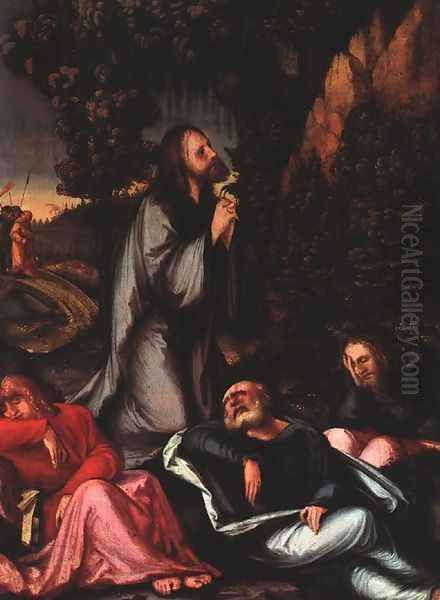 The Agony in the Garden 1516 Oil Painting by Hans Leonhard Schaufelein