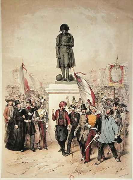 Universal Suffrage, 10th December 1848, election of Louis Napoleon Bonaparte 1808-73, 1848-49 Oil Painting by Frederic Sorrieu