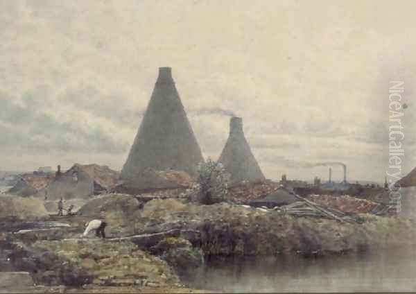 The Kilns, 1831 Oil Painting by George (Sydney) Shepherd