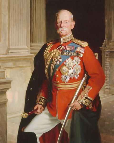 Field Marshal Lord Roberts of Kandahar, Pretoria and Waterford 1832-1914 1917 Oil Painting by Frank Markham Skipworth