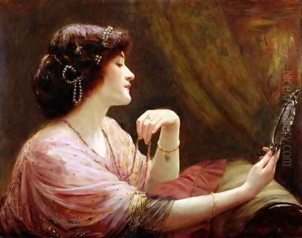 The Enamelled Chain 1911 Oil Painting by Frank Markham Skipworth