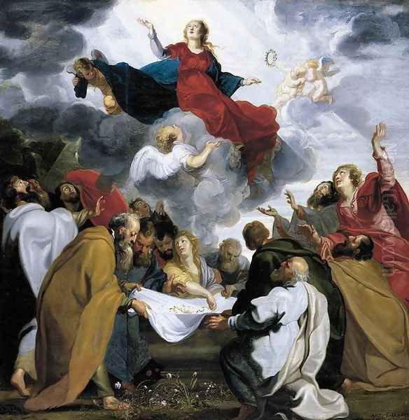 Assumption of the Virgin 1620 Oil Painting by Anthonis Sallaert