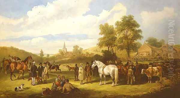 A Country Fair, 1875 Oil Painting by Charles Waller Shayer