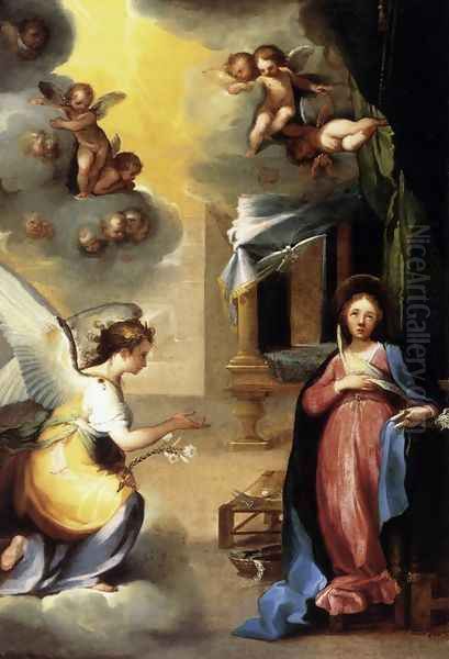 The Annunciation c. 1605 Oil Painting by Ventura Salimbeni