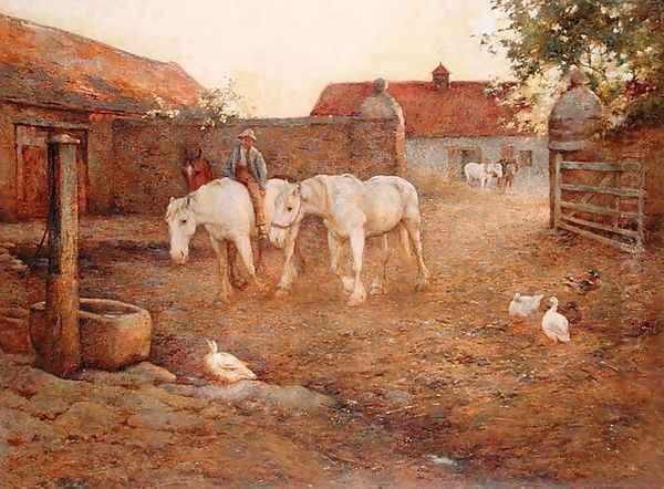 Evening after a Hot Day, 1896 Oil Painting by Harold Swanwick