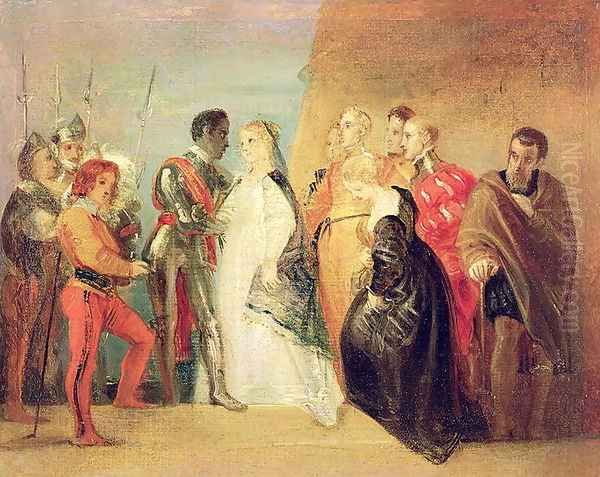 The Return of Othello, Act II, Scene ii from Othello, c.1799 Oil Painting by Thomas Stothard