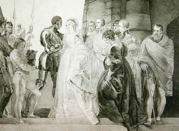 Othello, Act II, Scene I, engraved by Thomas Ryder 1746-1810 1803 Oil Painting by Thomas Stothard