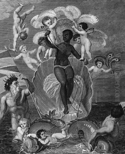 The Voyage of the Sable Venus, from Angola to the West Indies, from History of all the British Colonies, by Bryan Edwards, 1801 Oil Painting by Thomas Stothard