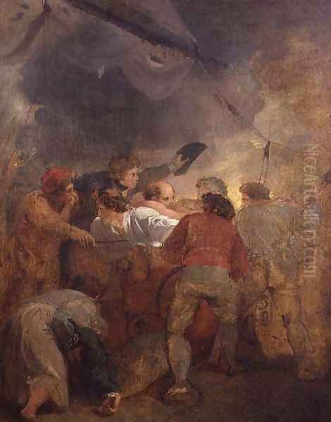 A Gun Crew Oil Painting by Thomas Stothard