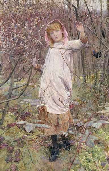 The First Buds of Spring, 1885 Oil Painting by Lionel Percy Smythe