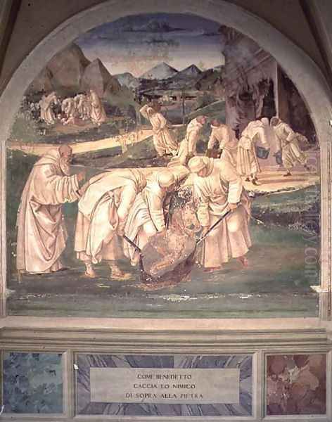 The Life of St. Benedict 20 Oil Painting by L. & Sodoma Signorelli