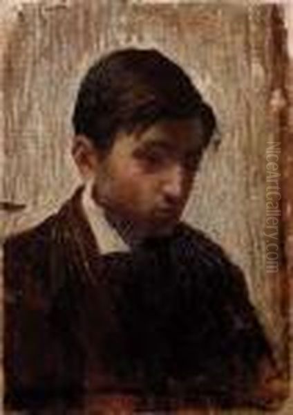 Ritratto Di Giovane Oil Painting by Giovanni Segantini