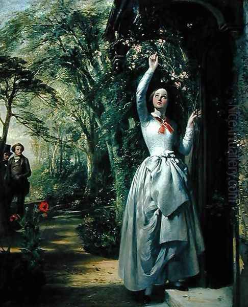 The Gardeners Daughter Oil Painting by Frank Stone