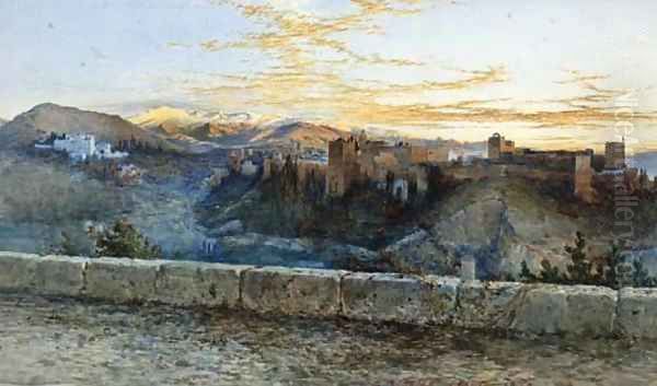 A View of Granada Oil Painting by Henry Stanier